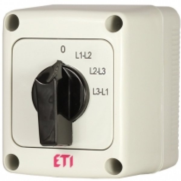 Кулачковий перемикач у корпусі ETI 004773206 CS 25 67 PN (фазної напруги IP65 25A) - 4773206