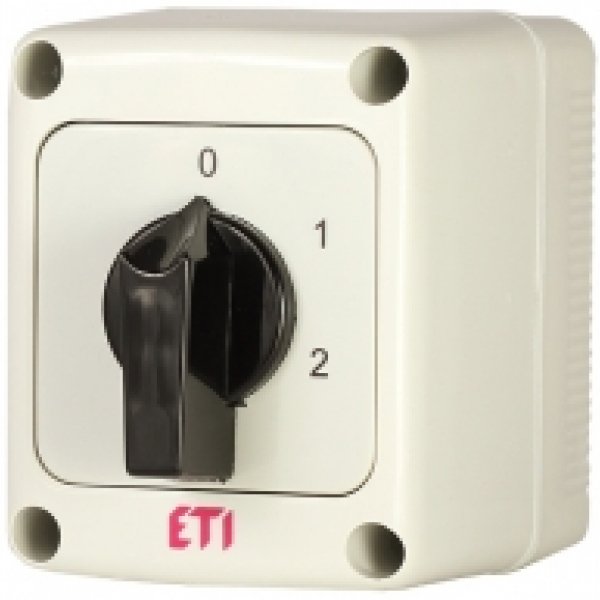 Кулачковий перемикач у корпусі ETI 004773211 CS 10 135 PN (3p «0-1-2» IP65 10A) - 4773211