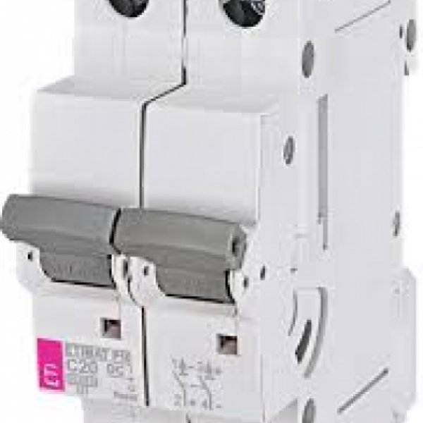 Автоматичний вимикач ETI 692021101 ETIMAT P10/R-DC 2p C 20A (10kA) - 692021101