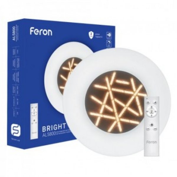 Круглий світильник Feron 6876 AL5800 80Вт 5600Лм - 6876