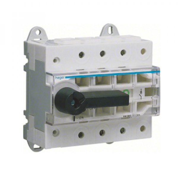 Модульний вимикач навантаження Hager HA404 в 50мм² 4P 80А з видимим розривом - HA404