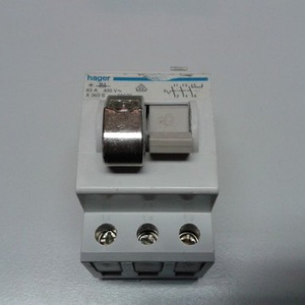 Компактный выключатель нагрузки Hager SH363S 3Р 63А/400В с замком - SH363S