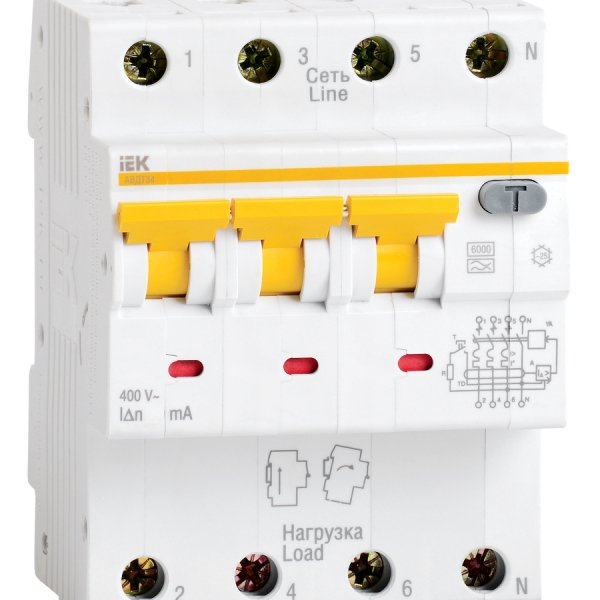 АВДТ34 C10 30мА диференційний автоматичний вимикач IEK - MAD22-6-010-C-30