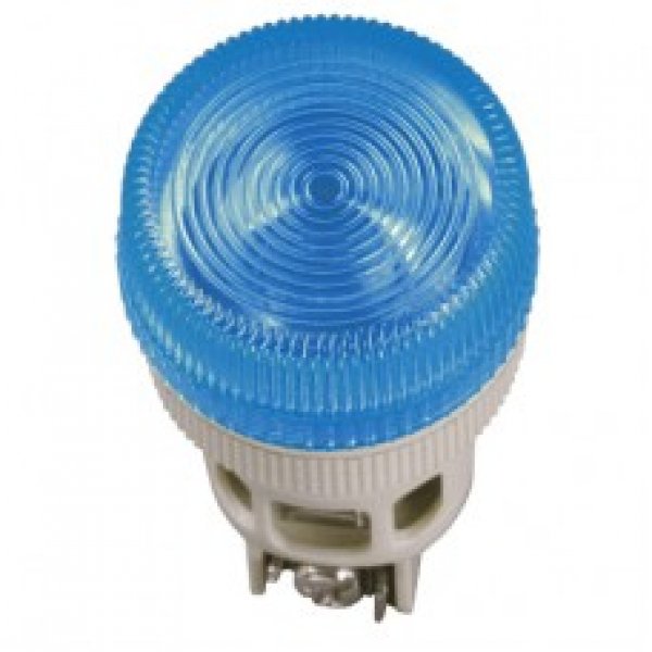 Светосигнальная лампа ENR-22 Ø22мм синяя неон/240В цилиндр IEK - BLS40-ENR-K07