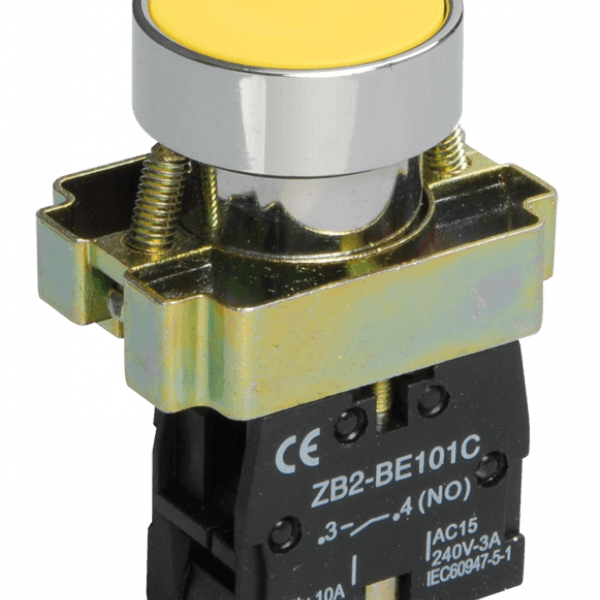 Кнопка керування LAY5-BA51 без підсвічування жовта 1з IEK - BBT60-BA-K05