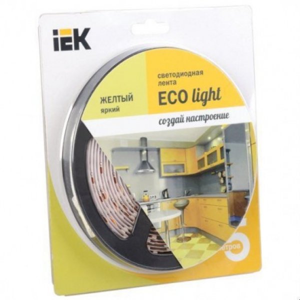 LED-лента LSR-3528Y60-4.8-IP20-12V IEK-eco - LSR1-4-060-20-1-05