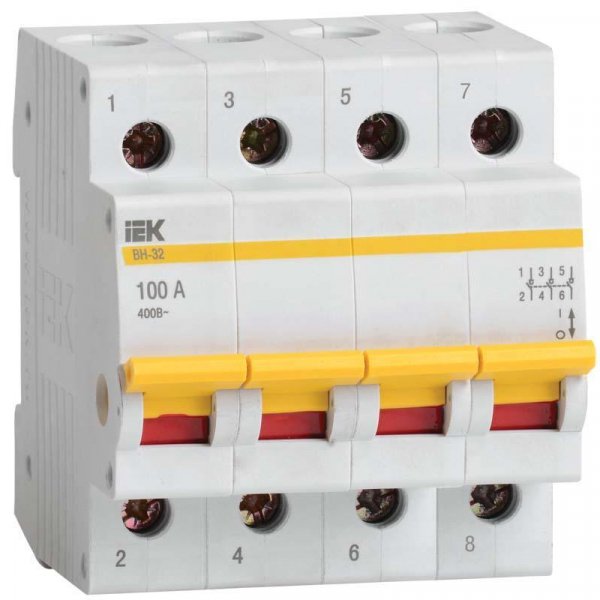 Выключатель нагрузки IEK MNV10-4-025 ВН-32 4Р 25А - MNV10-4-025