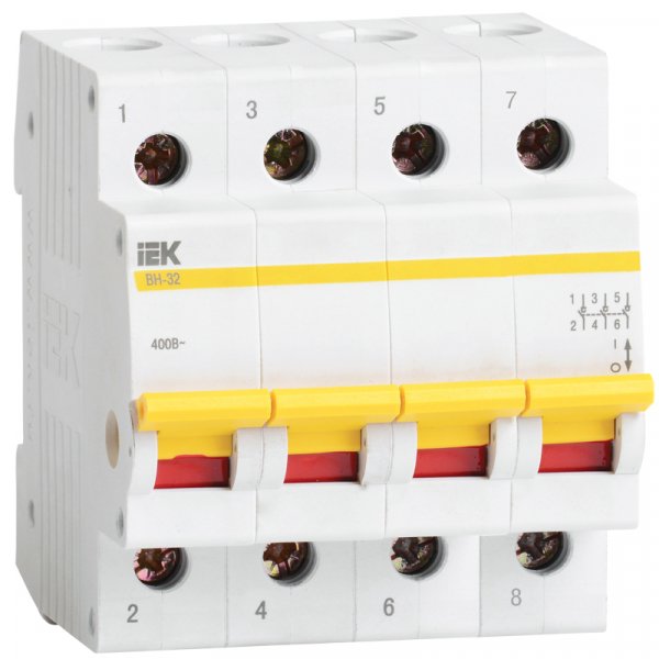 Выключатель нагрузки IEK MNV10-4-040 ВН-32 4Р 40А - MNV10-4-040