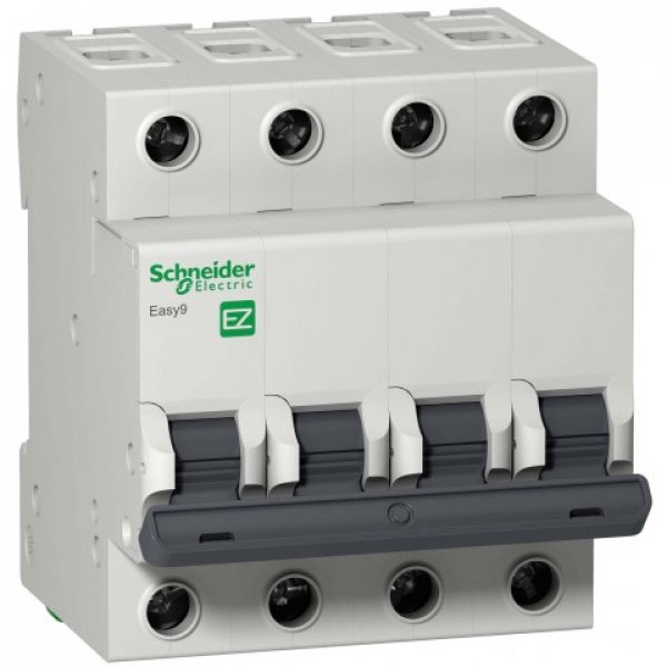 Выключатель автоматический Schneider Electric EZ9F34410 Easy9, 4p, 10A - EZ9F34410