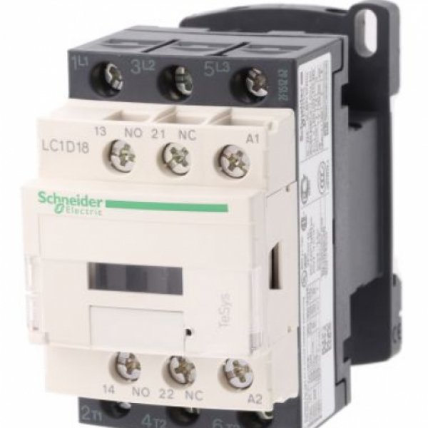 Контактор Schneider Electric TeSys 3Р, 18A, НО+НЗ - LC1D18M7