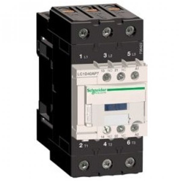 Контактор TeSys 40A, 110V, 3NO Schneider Electric - LC1D40AF7