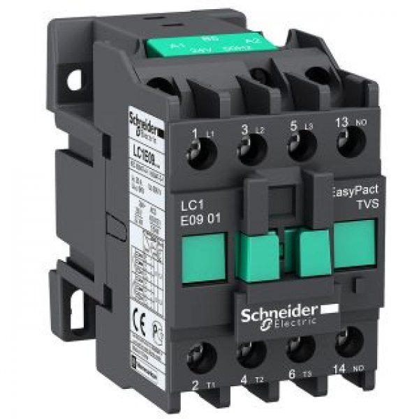 Контактор Schneider Electric TeSys 3Р Е 1NO 9А АС3 - LC1E0910M5